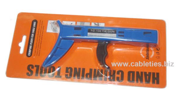 DEMOELE TG-100 Nylon Cable Ties Fastening Gun For width 2.4-4.8mm Cable And Wire Tool