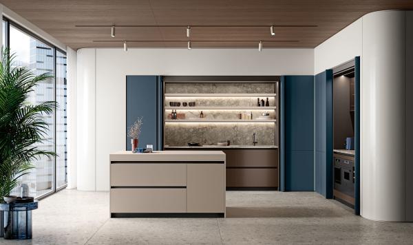 Armários de luxo personalizados Armários de cozinha de mobiliário de design Armário de cozinha Armário de cozinha moderno