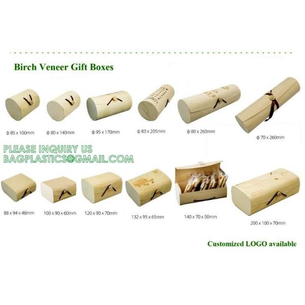 Wooden Food Packaging Box Cake Dessert Container With Plastic Cover, Take Out Pastry Cake Lunch Sushi Tray