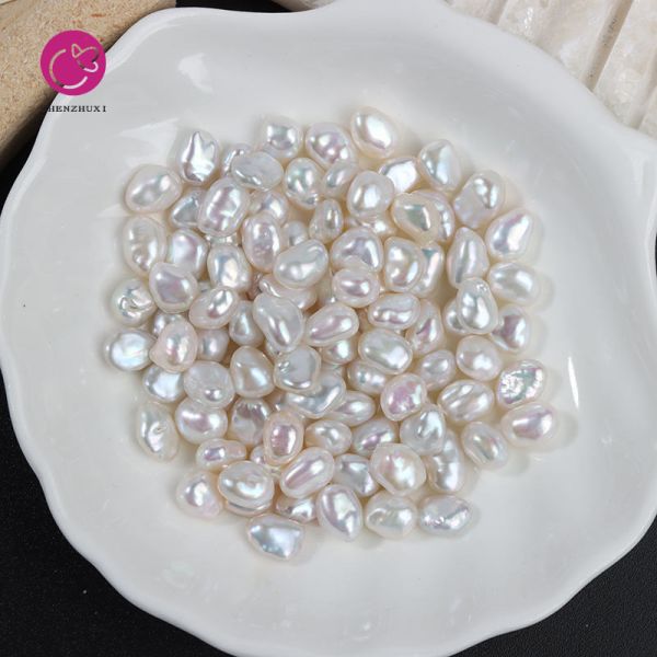 6.5-7mm Baroque Natural Freshwater Pearl Jewelry Diy Earrings Bracelet Necklace Accessories Wholesale