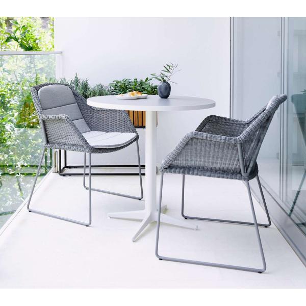 Outdoor Furniture Grey Rattan Rope Chair for Hotel Outdoor Relaxation