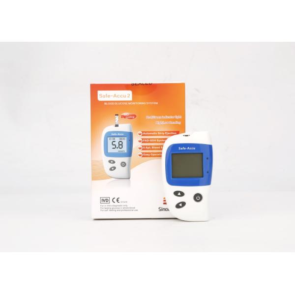 Accurate Diabetes Glucose Meter Automatic Applying Blood Sample 24 Months Expiry Date