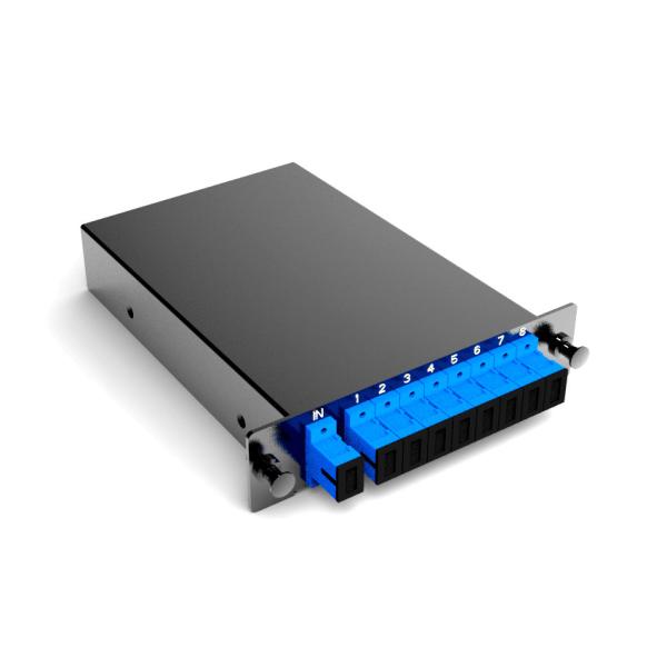 Коробки одиночного режима SC/APC Splitter волокна PLC кассеты 1x8 LGX полуфабрикат