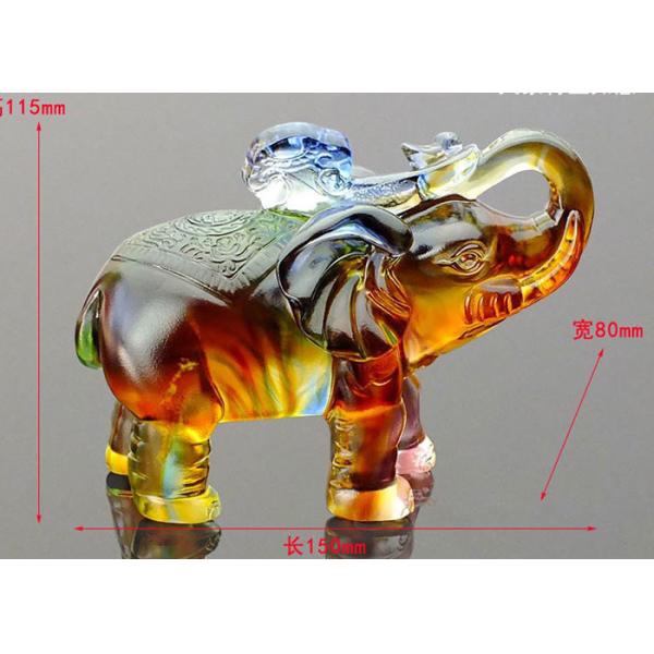 High End Home Decorations Crafts Elephants Figurine Statue For Office / Home Decoration