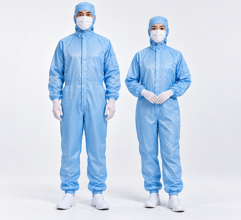 ESD Protective Coverall for Electronics Semiconductor Cleanroom