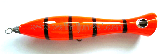 new 90g 22cm wooden bait hard bait popper bait trolling fishing lure