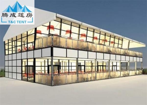 Customized Size Waterproof Double Decker Tent For Exhibition With ABS Wall
