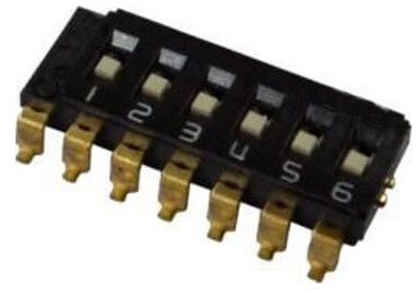 Right Angle SMD Single / Dual Inline Package Switch With Holder