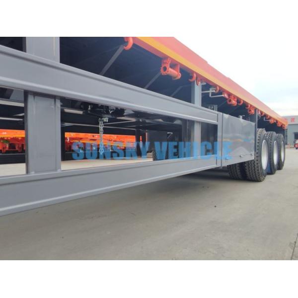 3 - Axle Flatbed Trailer 40 Foot Flatbed Trailer 40ft Container Flat Bed Trailer