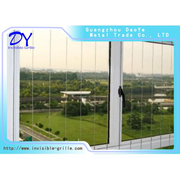 304 Aluminum Track Balcony Window Invisible Grille
