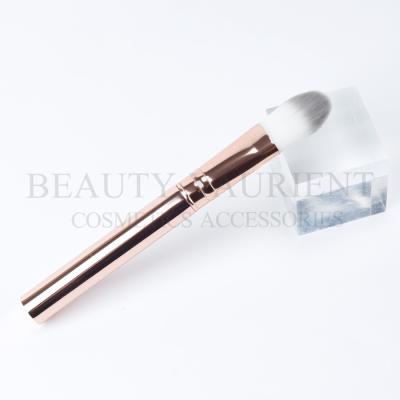 Customized Face Foundation Single Makeup Brush With Plastic Handle Soft PBT Hair
