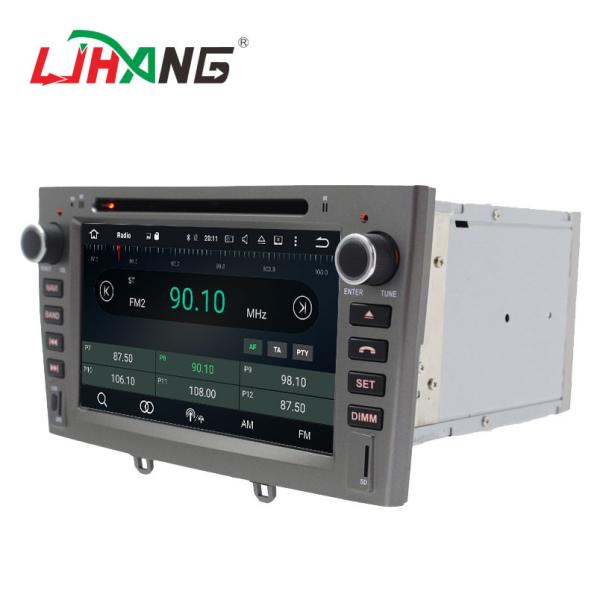 Support Digital TV Double Din Peugeot DVD Player Manual Air Condition