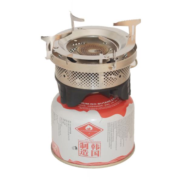 Портативные лагерные горшки и сковороды для готовых пищевых изделий на газовой печи во время путешествий на открытом воздухе