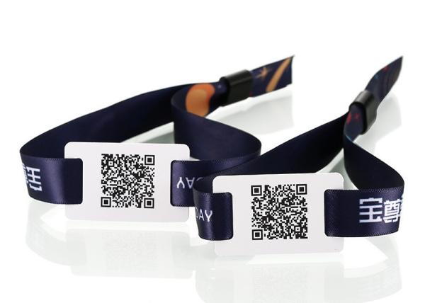 Full Color F08 1K RFID Fabric Wristband Sporting Events Music Festivals NFC Parties Ticket Bracelet For Cashless Event