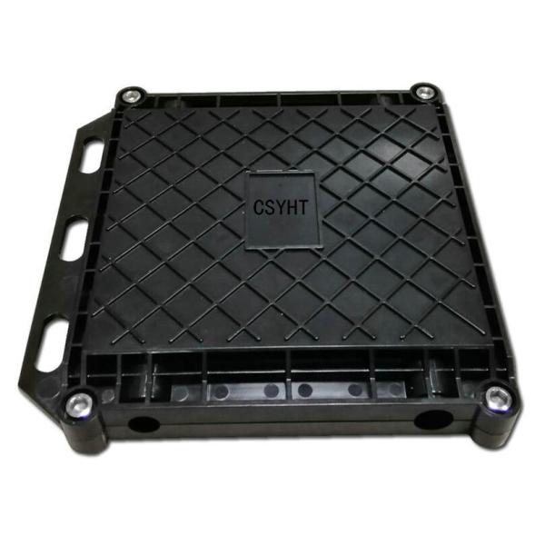 Black Color Fiber Optic Closure 24 Cores ABS PC Material Aerial / Buried Application
