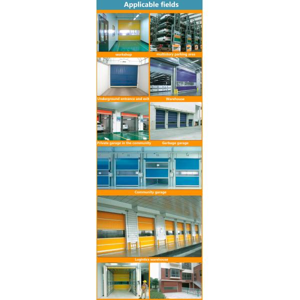 Пищевая промышленность складная тяжелая работа роликовая жалюзи дверь оцинкованная сталь гибкая пена