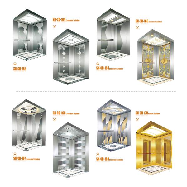 Decoración confiable económica de energía humanizada de la cabina del elevador del pasajero