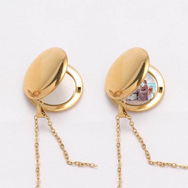 Pendentif médaillon en forme de cœur d'amour avec photo souvenir pour la Saint-Valentin, en acier inoxydable, collier à sublimation