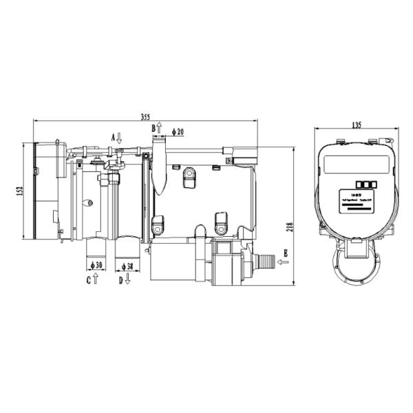 JP 9kw Water Liquid & Diesel 24v for Truck Bus & Boat Digital Display Car Parking Engine Heaters similar to eberspacher work altitude 5000m CE certificate