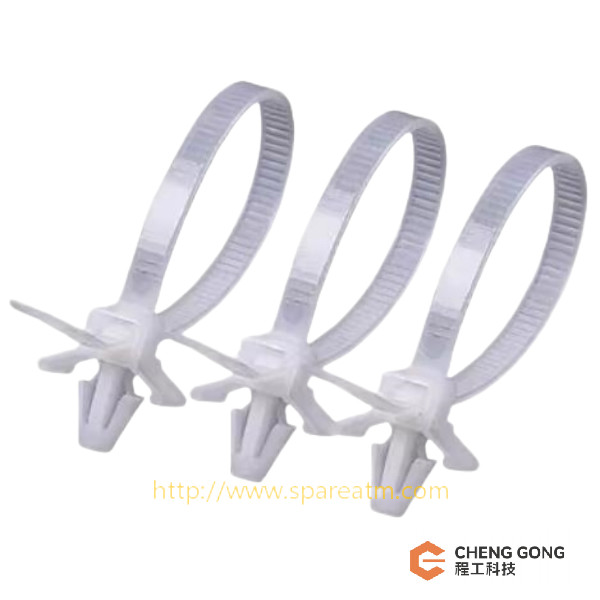 DN100 3*130 Airplane Head Tie White Color Diebold Nixdorf ATM Machine Spare Parts