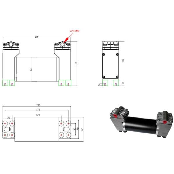AIRJET Hi-Flow DC Electric Air Vacuum Wob Piston Pump KAP-80DCTHS Series