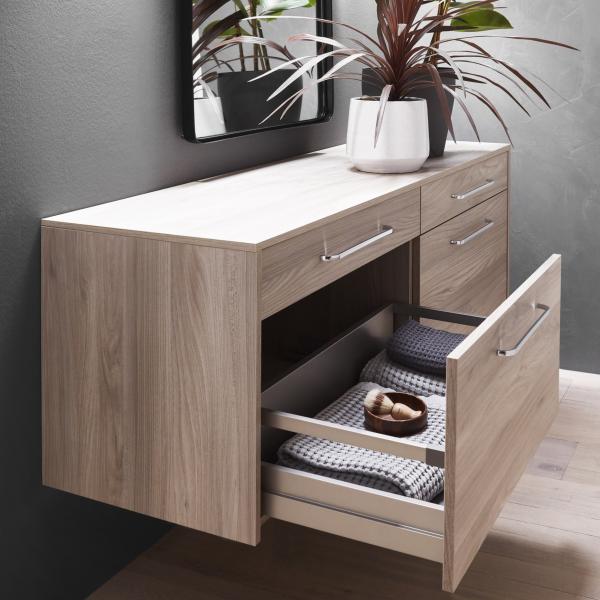Melamine Japanese Wall Modern Bathroom Wooden Cabinets Flat Panel Wood Texture