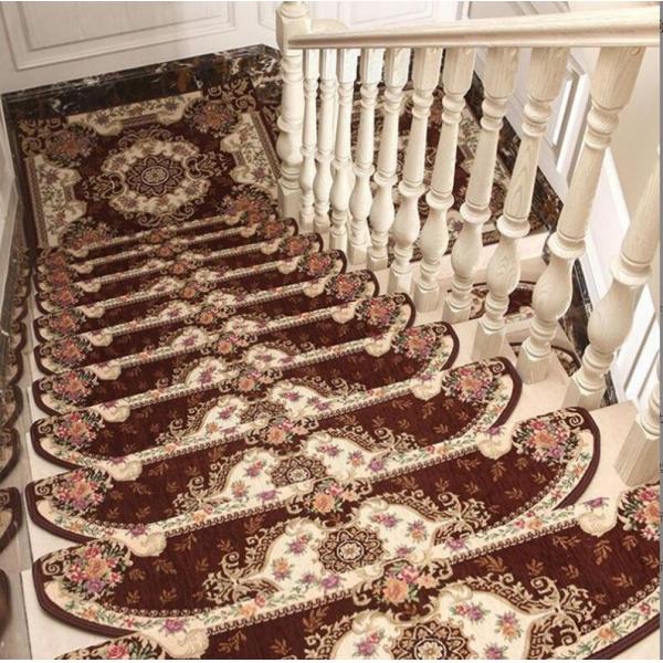 Домашние сложные нескользящие лестничные коврики Нерегулярный специальный стиль 24 * 65 см
