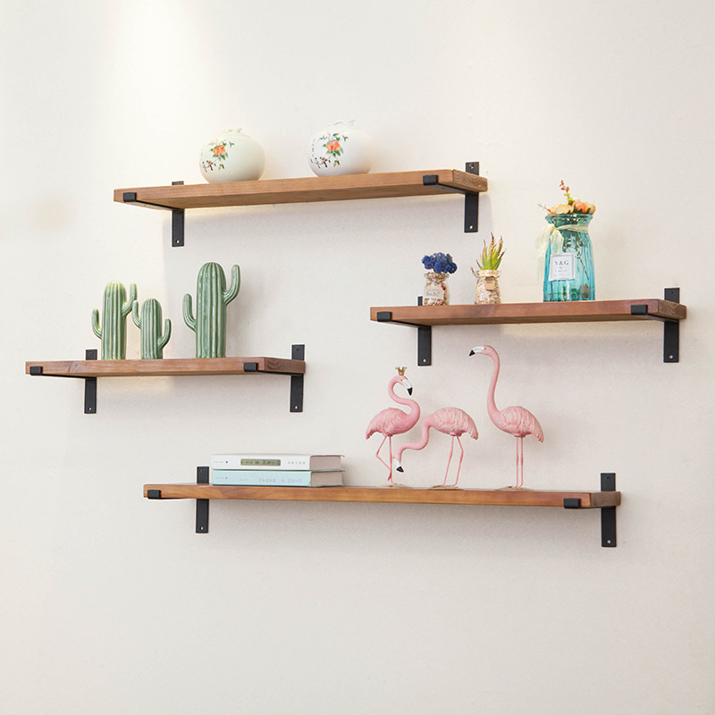 Contemporary Design 3 in 1 Floating Wood Wall Shelves for Apartment Organization