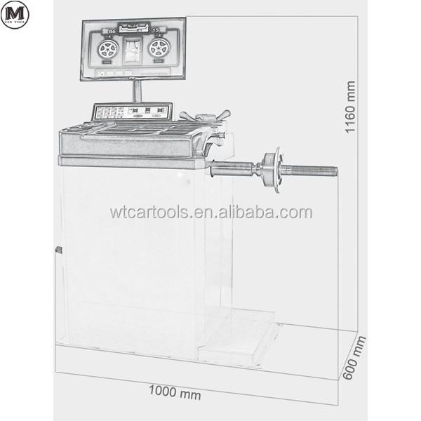 80kg WRB-085 LCD Display Smart Tire Balancer Machine For 30 Rims