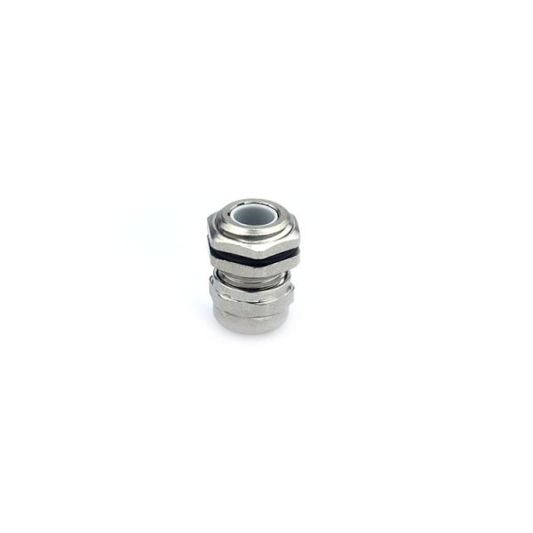 LED Lighting Mini Cable Connectors , Waterproof Cable Gland Brass With Nickel Plated