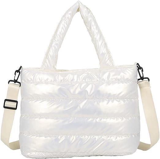 Custom Puff Print Cross Body Tote Bag Tear Resistant With Cotton Padded