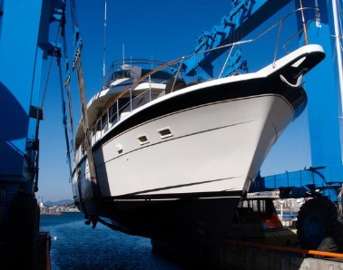 Diesel Engine Powered Yacht Lifting Crane For 2 Or 4 Wheel Steer