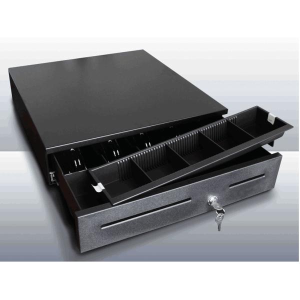 Металлический ABC Пластиковый кассовый ящик RJ45/RJ11 Интерфейсный порт для POS терминала Серый Белый цвет