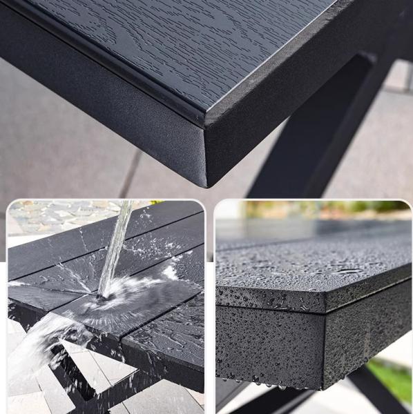 Modern Cafe Shop Garden Waterproof Sillas De Comedor Metal Armrest Cast Aluminium Chairs Indoor Outdoor Patio Furniture
