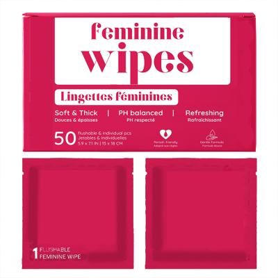 Customized Individual Packaging fulsome Feminine Wipes