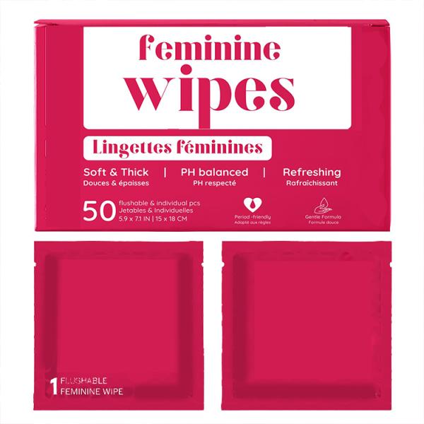 Customized Individual Packaging fulsome Feminine Wipes