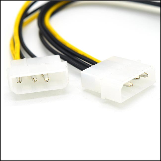 Удлинительный кабель 8PIN электропитания ПК ODM 20cm OEM для того чтобы удвоить большое соединение 4PIN