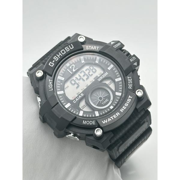 Автоматическая дата Чёрные цифровые спортивные часы со 100-метровой водостойкостью