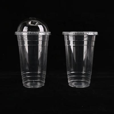 Copo de plástico biodegradável pla 12oz 16oz 20oz 100% copo de PLA compostável
