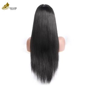 28inch Bone Straight Natural Black 13*4 Front Lace Wig Customized Human Hair Wigs
