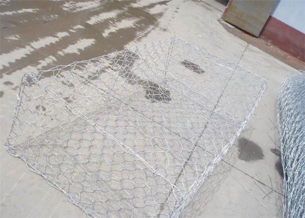 2*1*1m 8*10cm Mesh Size Gabion Wall Basket Zinc Coating 270g