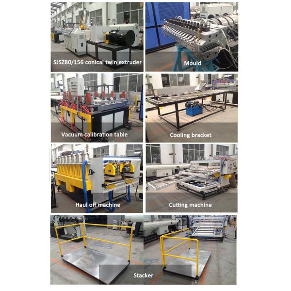 Двойная линия 110kw штранг-прессования доски пены PVC винта делая машину