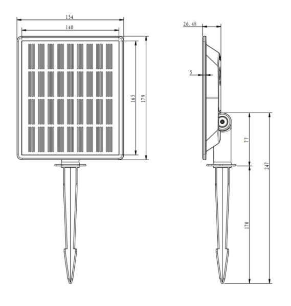IP66 3000K RGB Solar Lights Outdoor 2PCS Assembly Spike 300lm