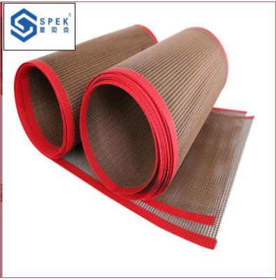 Teflon de qualidade alimentar Teflon de alta temperatura tecido de malha resistente ao desgaste dobule werp conveyor double eimensional