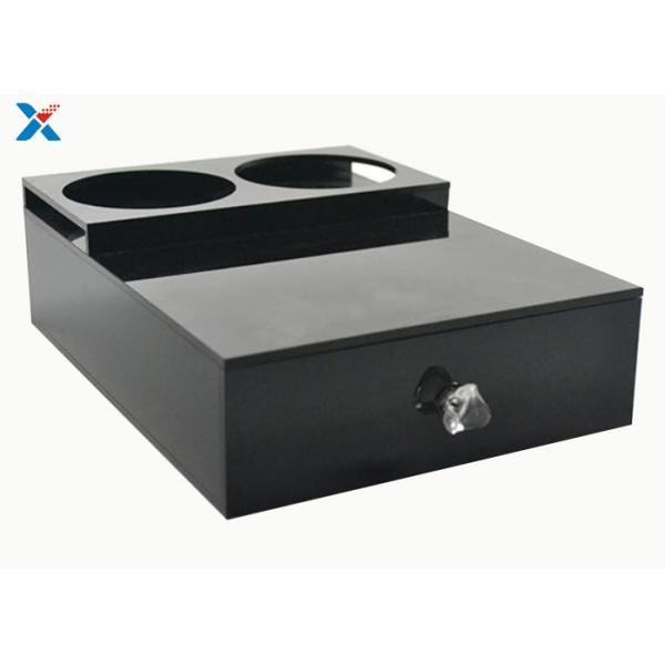 Hotel Tea Cup Holder Acrylic Storage Box , Black Small Acrylic Display Box