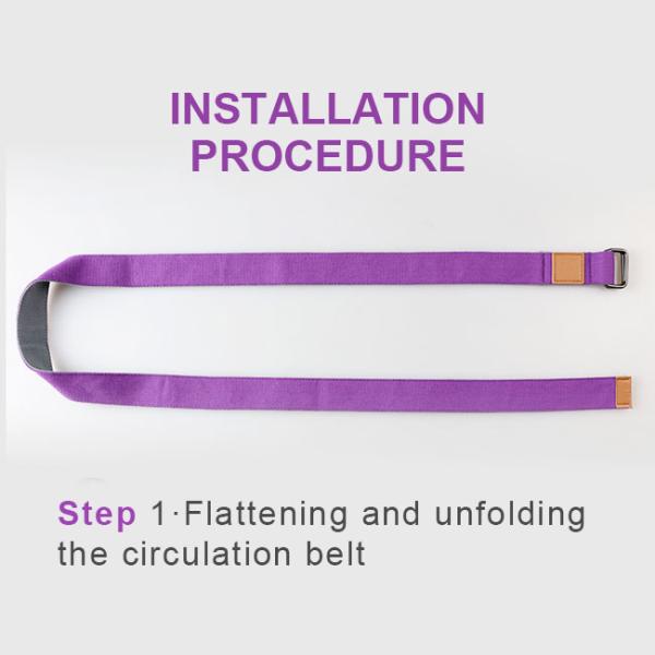 60×50×0.4cm 8 Shape Adjustable Cotton Stretching Strap Yoga Carrying Strap