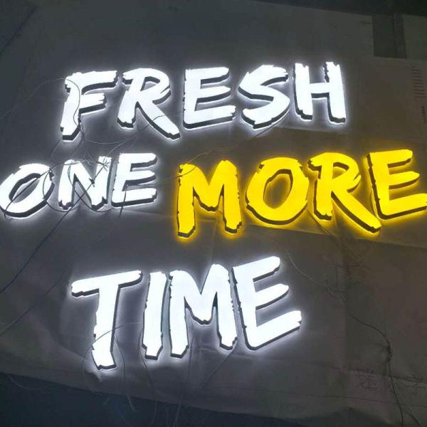 Custom 3d Sign 12v Frontlit Store Shop Name Sign Outdoor Led Illuminated Channel Letter