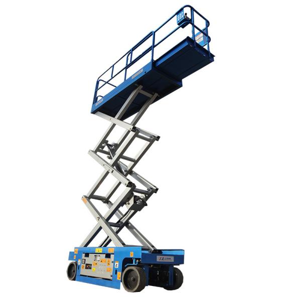 Vertical 6m Electric Scissor Lift Aerial Construction Work 1.86*0.76*2.19m