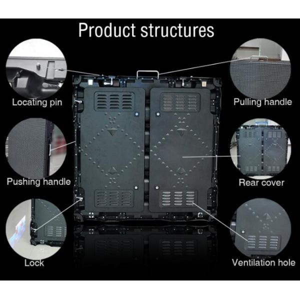 Die Casting Outdoor Advertising LED Display P8 SMD High Brightness For Advertising