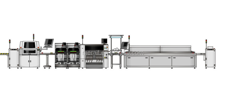 Машина осмотра затира припоя smt машины Mirtec MS-11e 3D встроенная SPI